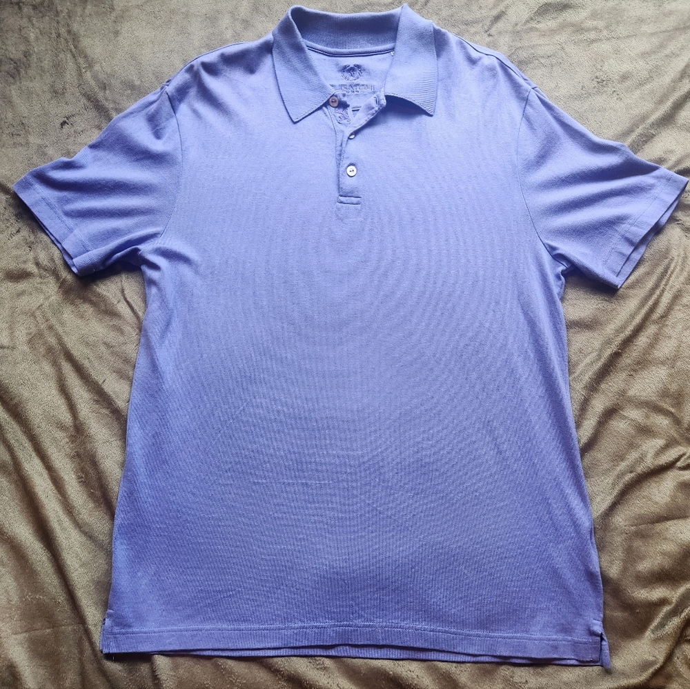 Bugatchi Uomo Light Purple Shirt, Pima Soft Cotton, Large